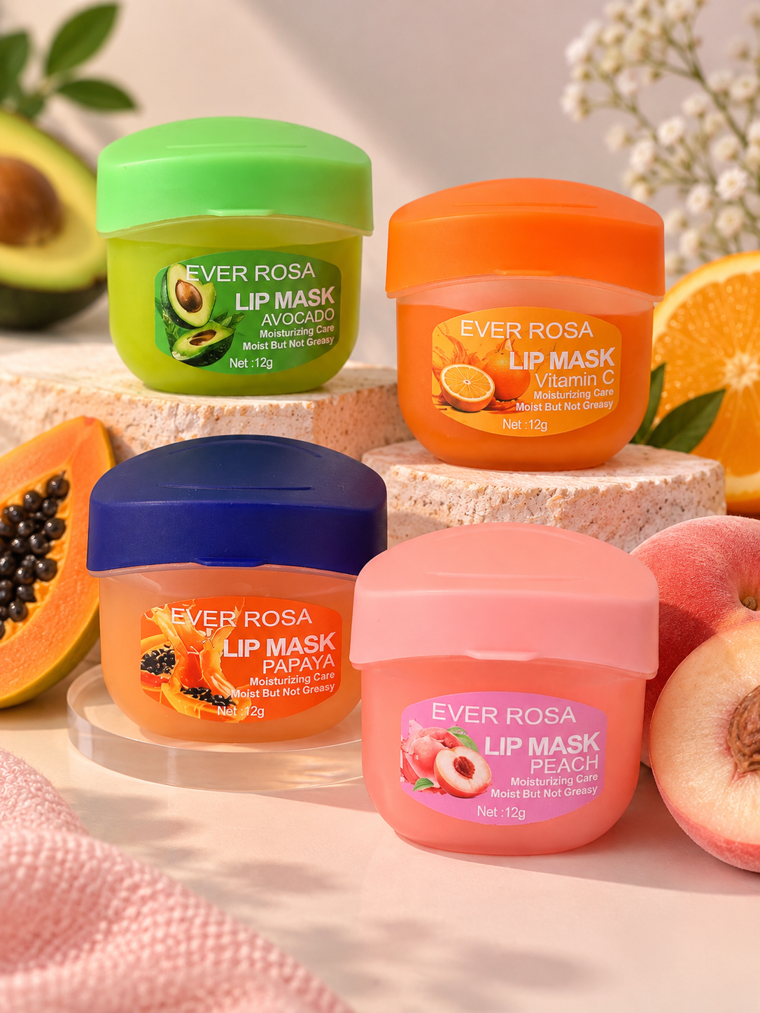 Mascarilla labial frutal