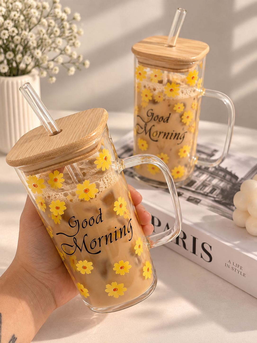 Vaso Good Morning con Tapa