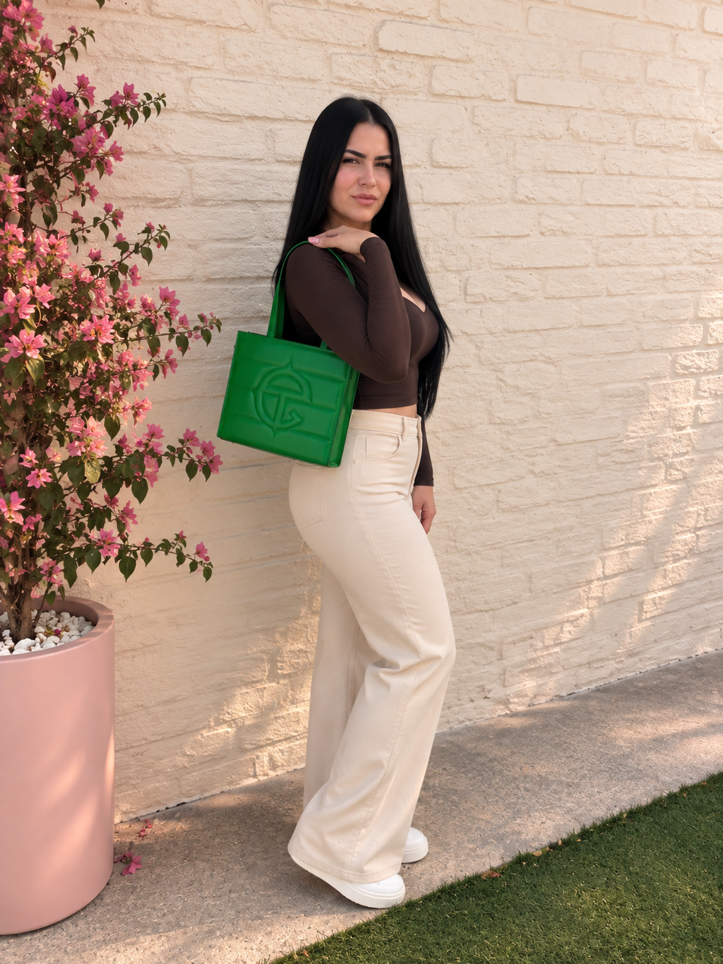 Cartera Tote Verde