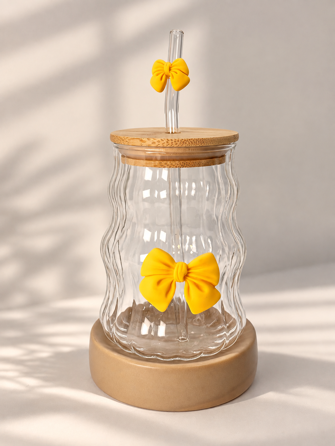 Vaso con Sorbito y Moño